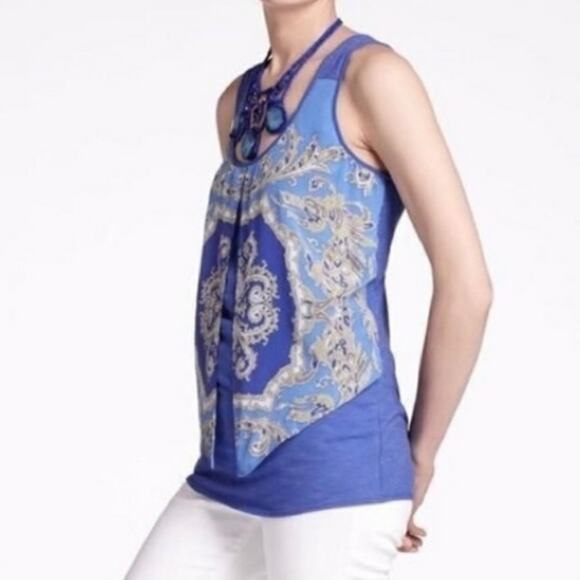 Leifnotes | Layered Patterned Split Front Tank - Picture 1 of 7